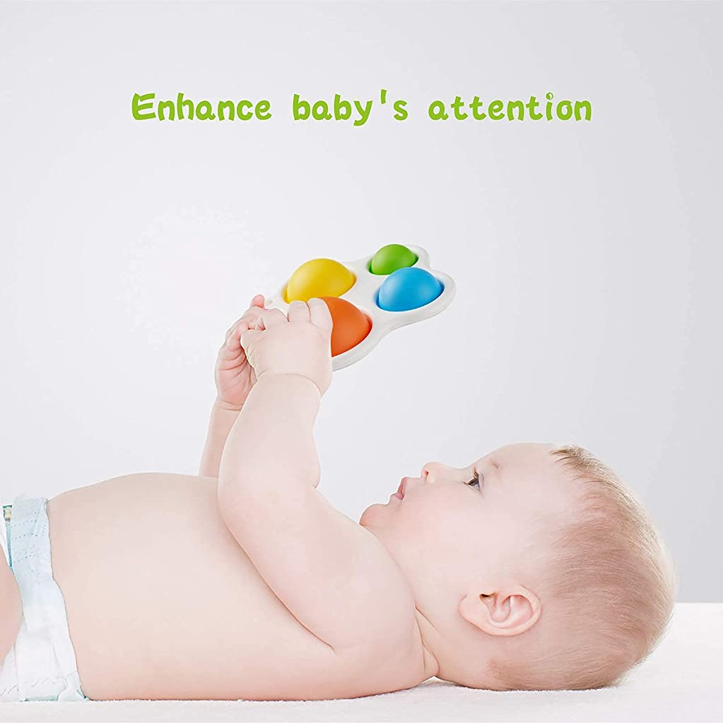 PATPAT Silicone Flipping Board for Toddler Early Educational Fidget Pop, Baby Poking Teething Gadgets for Age 6 Months and up Baby Simple Sensory Dimple (Multicolor) PATPAT Silicone Flipping Board for Toddler Early Educational Fidget Pop, Baby Poking Teething Gadgets for Age 6 Months and up Baby Simple Sensory Dimple (Multicolor)